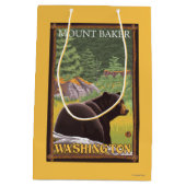 Zwart Beer in het bos - Mount Baker, Washington Medium Cadeauzakje (Achterkant)