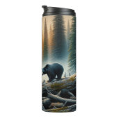 Zwart Beer in het bos Thermosbeker (Geroteerd rechts)