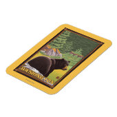 Zwart Beer in het bos - Washington Magneet (Linkerzijde)