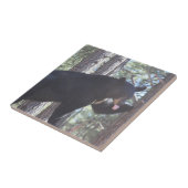 Zwart Beer Keramische Tegel Tegeltje (Zijkant)