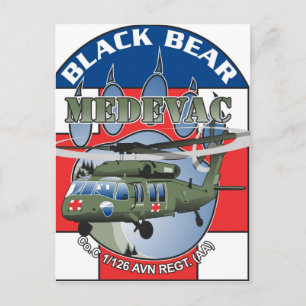 Zwart Beer Medivac briefkaart