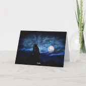 Zwart beer met maanlicht kaart (Achterkant)