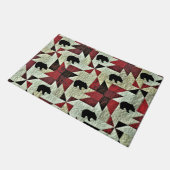 Zwart Beer Quilt Deurmat (Schuin)