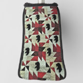 Zwart Beer Quilt Golfheadcover (Draai 90)
