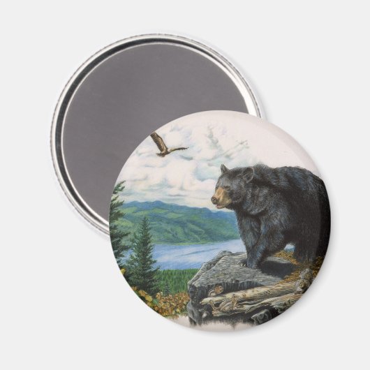 Zwart Beer Ridge Magneet (Voorkant / Achterkant)