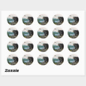 Zwart Beer Ridge Ronde Sticker (Vel)