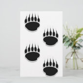 Zwart Beer schilderafdrukken Briefpapier (Staand voorkant)