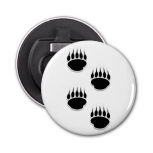 Zwart Beer schilderafdrukken Button Flesopener