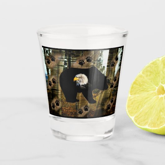 Zwart Beer Shot Glas (Voorkant)