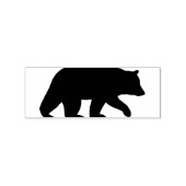 Zwart Beer Silhouet | Wilde dieren | Wilde dieren Rubberstempel (Gestempeld)