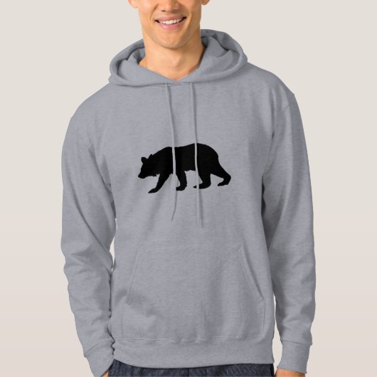 Zwart Beer Silhouette Hoodie (Voorkant)
