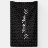 Zwart Beer Spandoek (Verticaal)