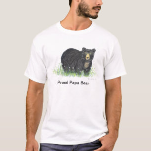 Zwart beer, Trotse papa beer nieuwe vader T shirt