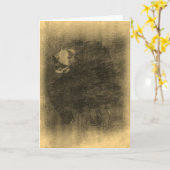Zwart Beer  Wenskaarten Kaart (Gele Bloem)