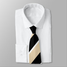 Zwart & Beige Diagonaal Gestreepte Moderne Elegant