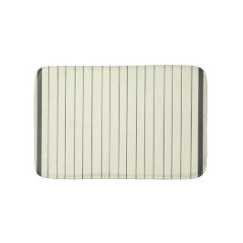 Zwart Beige Verticaal Streeppatroon Badmat