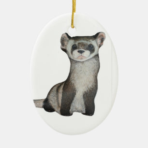 Zwart betaald fret keramisch ornament