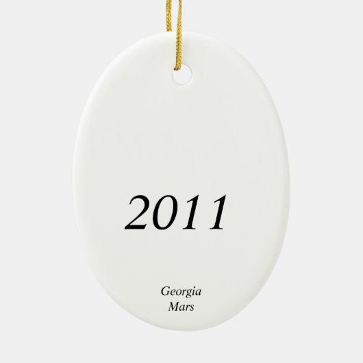 Zwart betaald fret keramisch ornament (Achterkant)