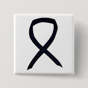 Zwart bewustzijn Aangepaste art-tinten Vierkante Button 5,1 Cm