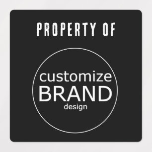 Zwart bezit van bedrijfs Logo Labels