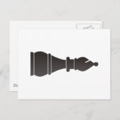 Zwart bisschopsmaakstuk briefkaart (Voorkant / Achterkant)