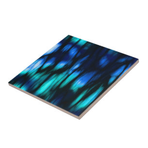 Zwart blauw en groen tegeltje