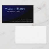 Zwart blauw gebogen, professioneel Visitekaartje (Voorkant / Achterkant)