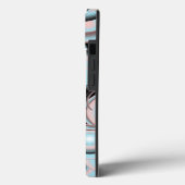 Zwart blauw roze mokkergradiënt Concentric Cirkel Case-Mate iPhone Case (Achterkant / Links)