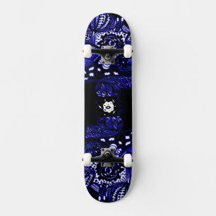 Zwart Blauw Skateboard