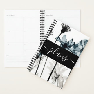 Zwart & Blauw X-Ray Bloemen Wedding Plannen Planner