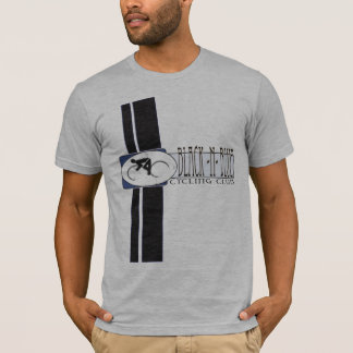 Zwart-blauwe wielrennen t-shirt