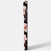 Zwart Blush Roze Rose Goud Bloemen Case-Mate iPhone Case (Achterkant / Links)