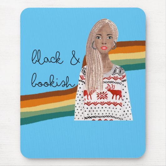 Zwart boekje muismat (Voorkant)