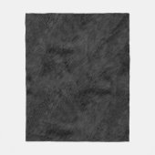 Zwart bonpatroon fleece deken (Voorkant)