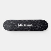 Zwart bord gepersonaliseerd skateboard (Horizontaal)