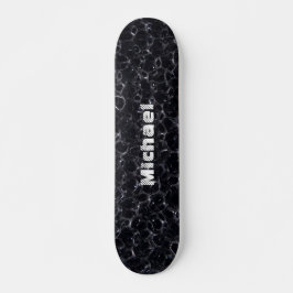 Zwart bord gepersonaliseerd skateboard