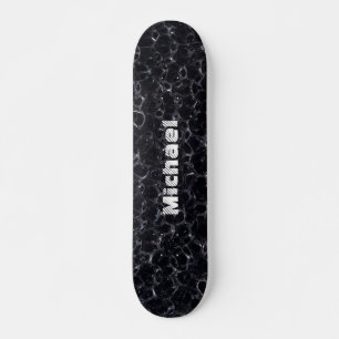 Zwart bord gepersonaliseerd skateboard