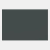 Zwart Bos Groen Effen Kleur Inpakpapier Vel (Voorkant)