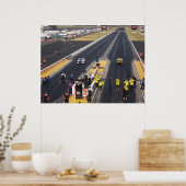 Zwart boven poster (Keuken)