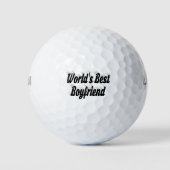 Zwart Boyvriend-script Golfballen (Voorkant)