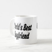 Zwart Boyvriend-script Koffiemok (Voorkant links)