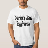 Zwart Boyvriend-script T-shirt (Voorkant)