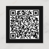 Zwart | Branding Bedankt dat je de Kaart inpakt Vierkante Visitekaartje (Achterkant)