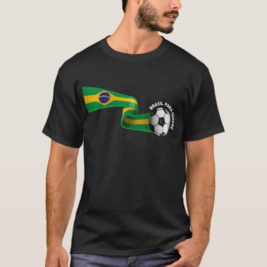 Zwart Brazilië T-shirt 05 (Voorkant)