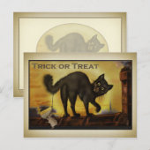 zwart Briefkaart (Voorkant / Achterkant)