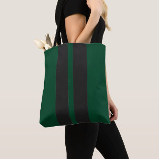 Zwart & British Racing Green 🏁 Racing Strepen Draagtas