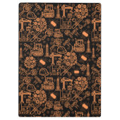 zwart-bruin Architectural Blueprint Engineer Klembord (Achterkant)