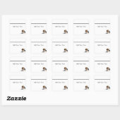 Zwart Bruin en Wit Beagle Dog Sticker (Vel)