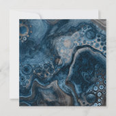 Zwart, bruin, grijs en blauw Abstract modern (Voorkant)