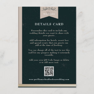 zwart bruin hoofdstuk pagina bruiloft Kaart invoe